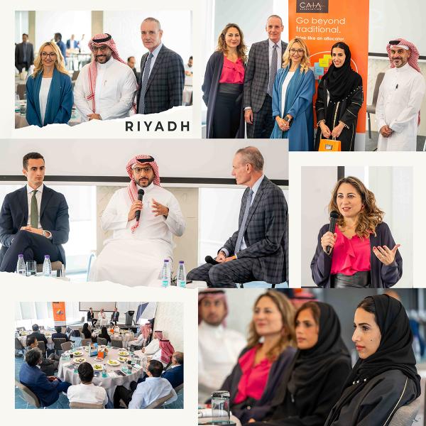 CAIA Middle East Chapter Launch Collage - Riyadh