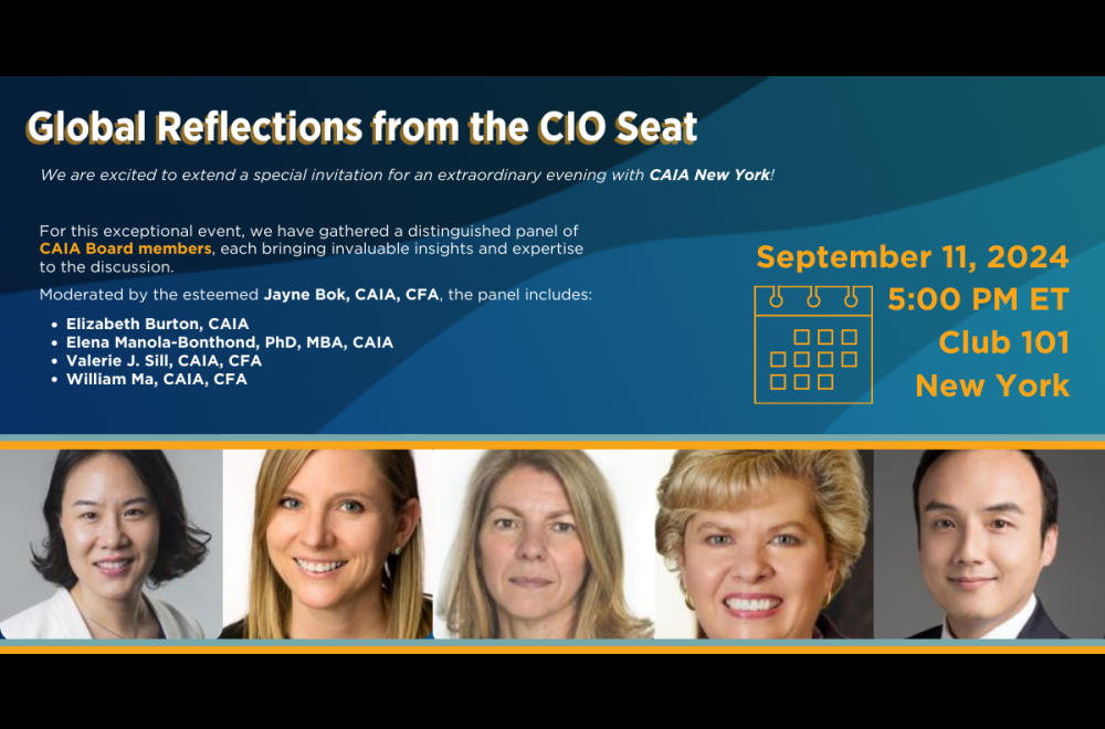 Global Reflections from the CIO Seat with CAIA New York