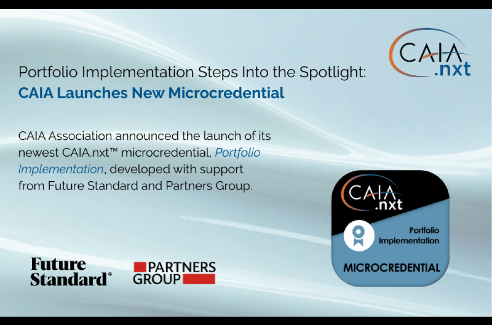 CAIA Launches New Microcredential: Portfolio Implementation 