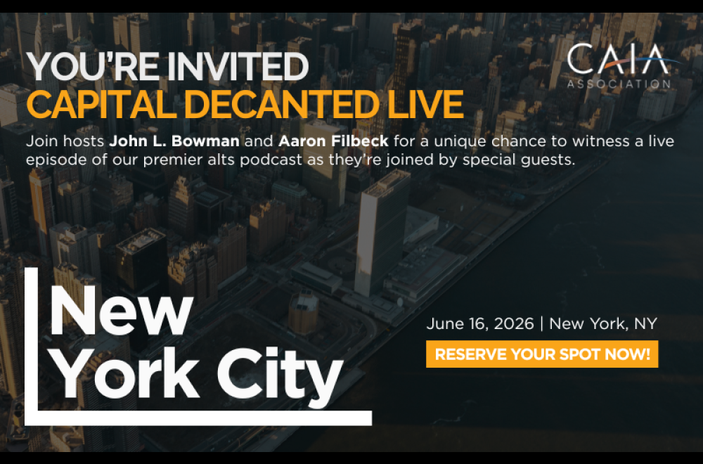 You're Invited. Capital Decanted Live. New York City. June 16, 2026. 