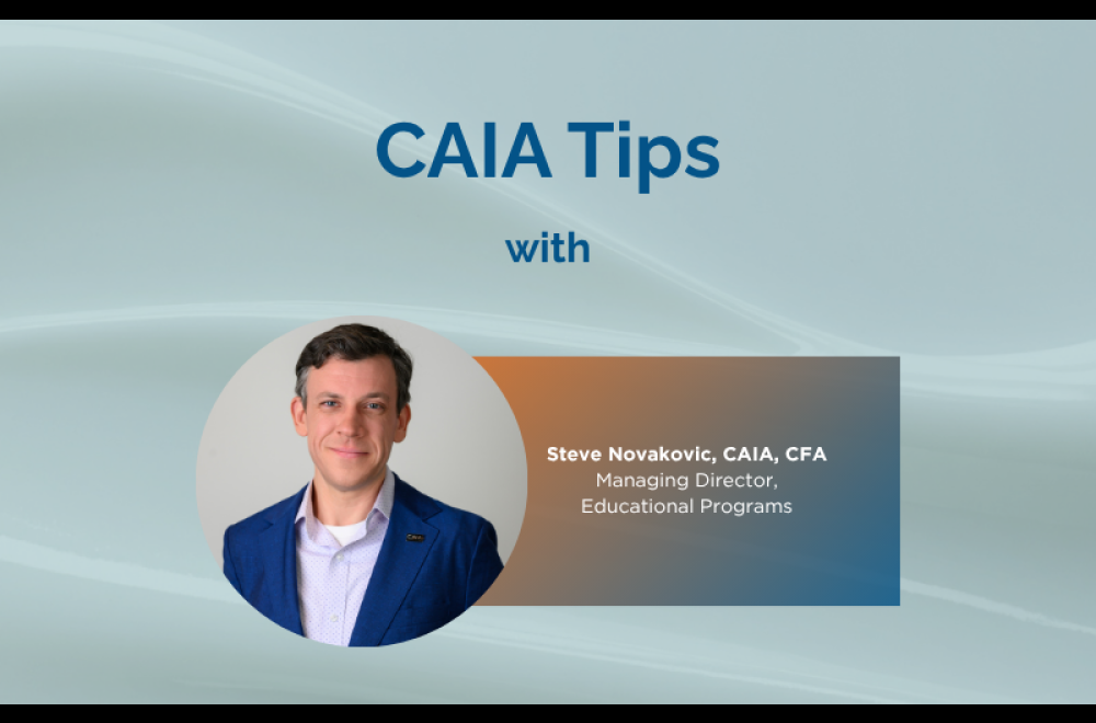 CAIA Tips with Steve Novakovic
