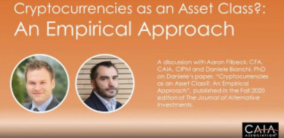 CAIA: Cryptocurrencies As an Asset Class? An Empirical Approach 