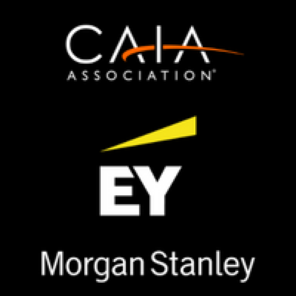 CAIA EY & Morgan Stanely logos