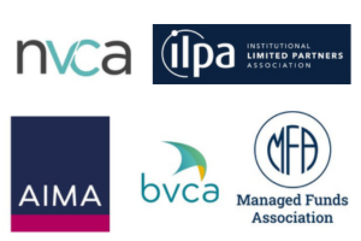 NVCA, ILPA, AIMA, BVCA, and MVA Logos