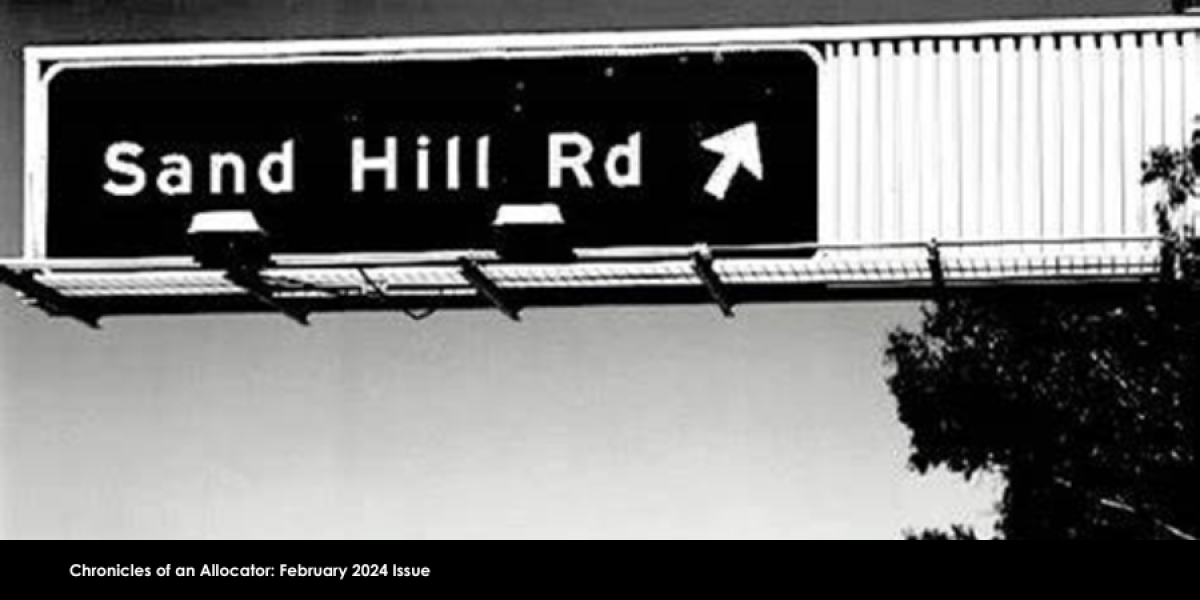 February 2024 Chronicles: Sand Hill Road sign 