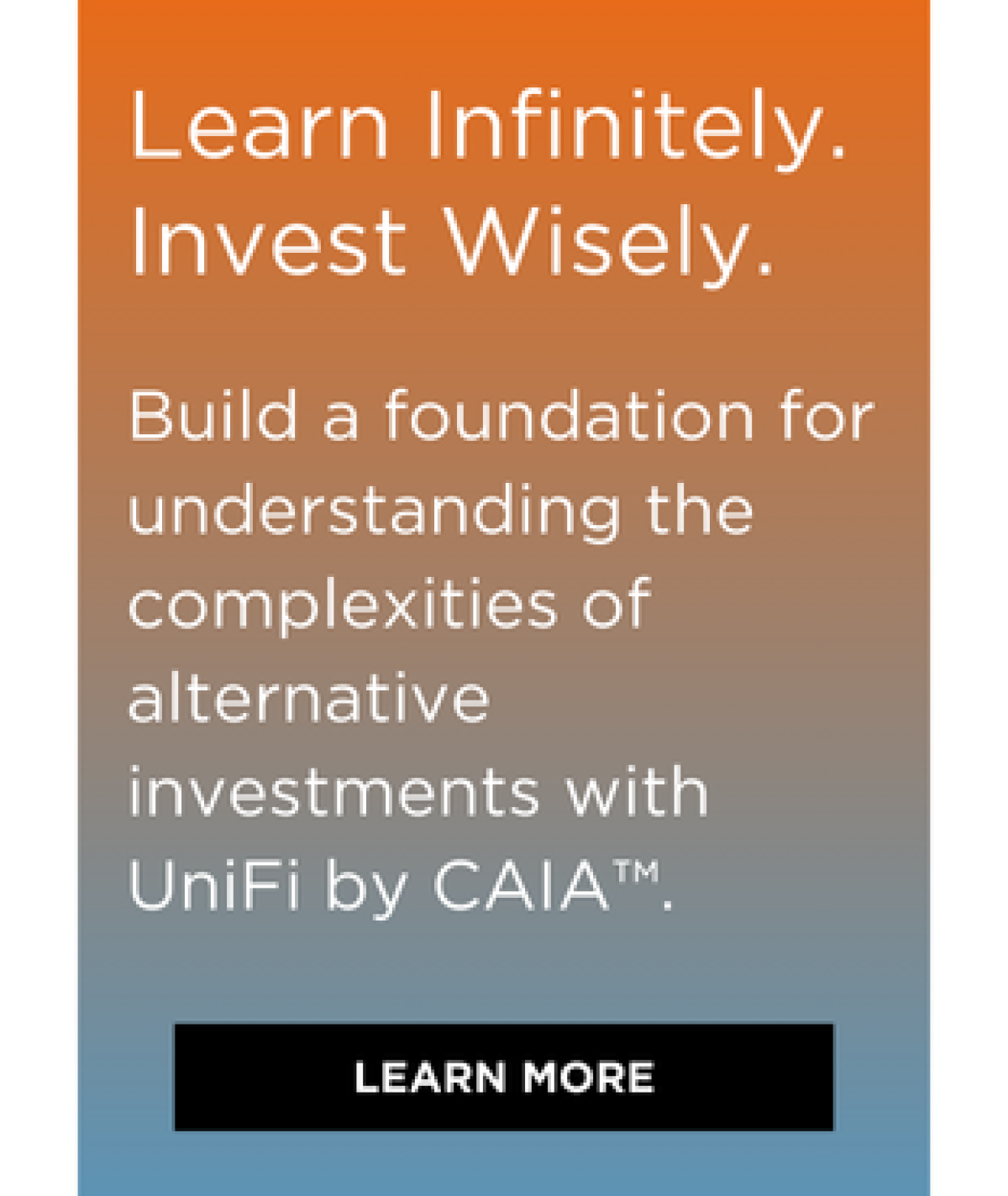 Learn Infinitely. Invest Wisely.