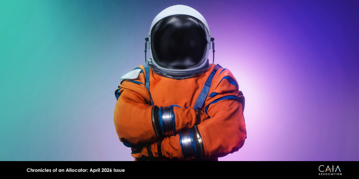 Chronicles of an Allocator: April 2026 Issue. Astronaut with arms crossed